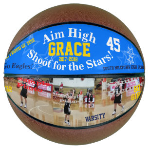 Team Player Photos Personalized Basketball