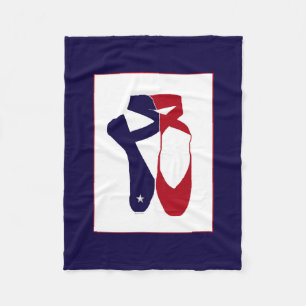 Team Pointe Ballet Americana Fleece Blanket