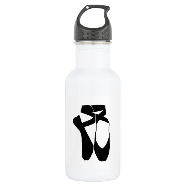 Team Pointe Ballet Midnight Black 532 Ml Water Bottle (Front)