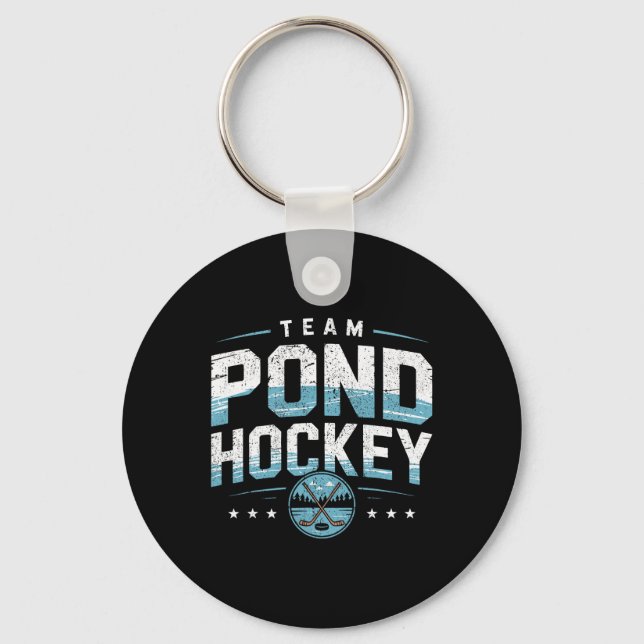 Team Pond Hockey (1)  Keychain (Front)