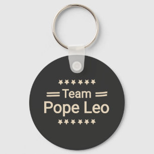 team pope leo keychain