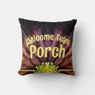 Team Porch / Established / Greenleaf / Throw Pillow