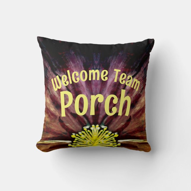 Team Porch / Established / Greenleaf / Throw Pillow (Front)