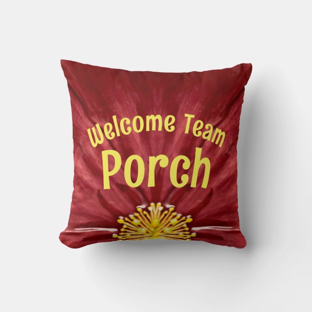 Team Porch / Established / Original / Throw Pillow (Front)