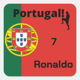 Team Portugal Flag Edition, custom Square Sticker