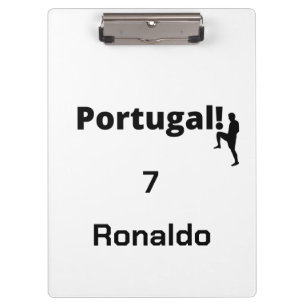 Team Portugal Soccer, your name and number Clipboard