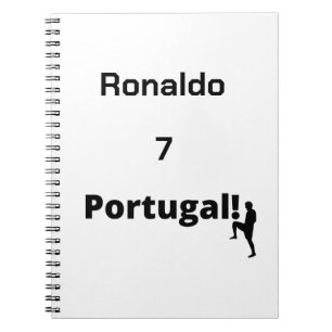 Team Portugal Soccer, your name and number Notebook