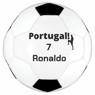 Team Portugal Soccer, your name and number Soccer Ball