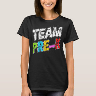 Team Pre K Activities Building Retro Old Student T-Shirt