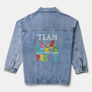 Team Pre K Cute Crayons Enfants Garçons Filles Ret