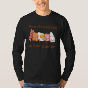 Team Preschool We Stick Together Peanut Butter Jel T-Shirt