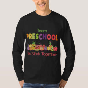 Team Preschool We Stick Together SPED Pre - K Heal T-Shirt