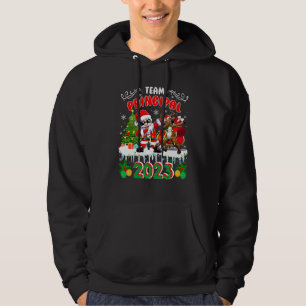 Team Principal 2023 Christmas Tree Dabbing Santa R Hoodie