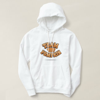 Team Pumpkin 3D Graffiti Crop Hoodie - Retro Fall