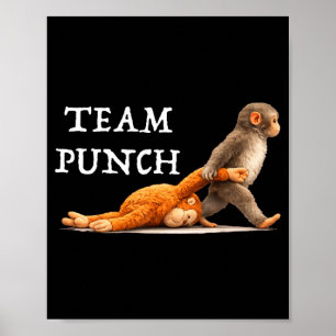 Team Punch Baby Monkey Poster
