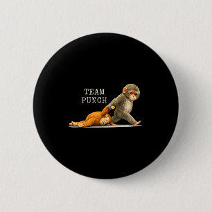 Team punch - baby monkey punch 2 inch round button