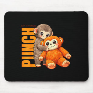 Team punch - baby monkey punch mouse pad