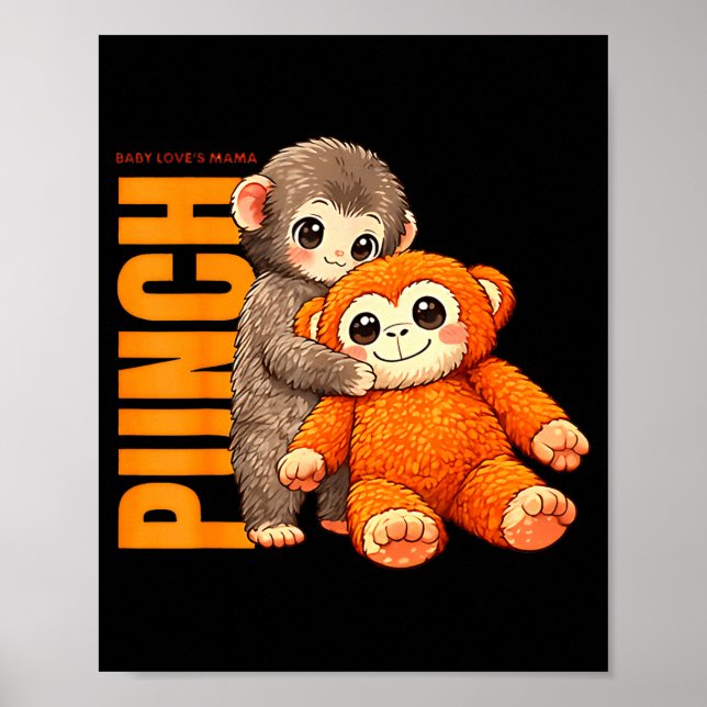 Team punch - baby monkey punch  poster (Front)