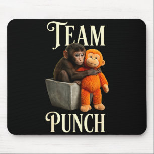 Team punch japan baby monkey punch  mouse pad