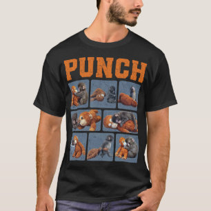 Team Punch Monkey Japan Zoo Art T-Shirt