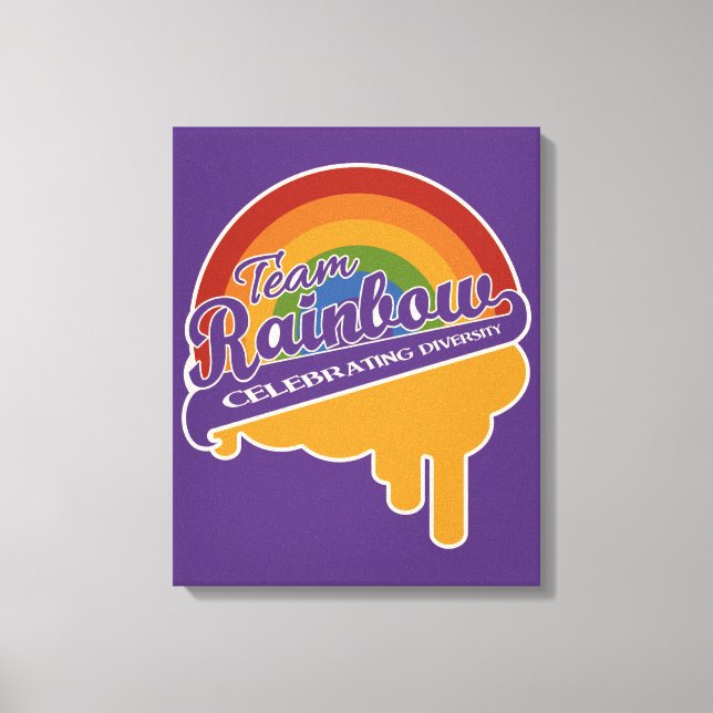 Team Rainbow custom canvas print (Front)