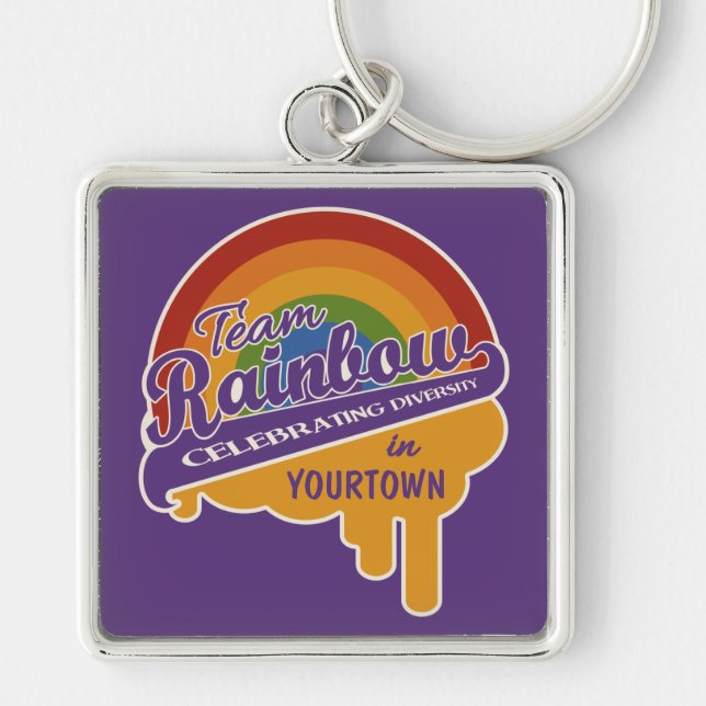 Team Rainbow custom key chain (Front)