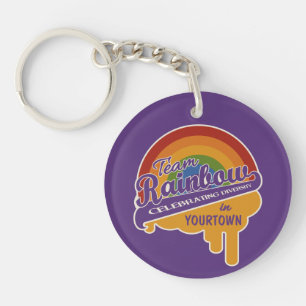 Team Rainbow custom key chain