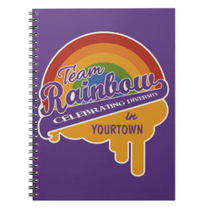 Team Rainbow custom notebook