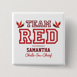 TEAM RED Member 2 Inch Square Button