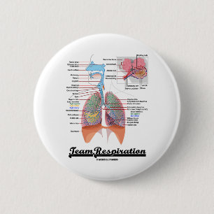 Team Respiration (Respiratory System) 2 Inch Round Button