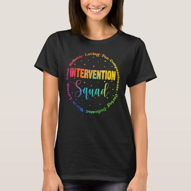 Team Response Intervention Teacher School Squad Cr T-Shirt (Front)