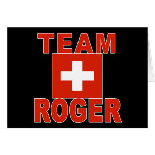 Team Roger with Swiss Flag