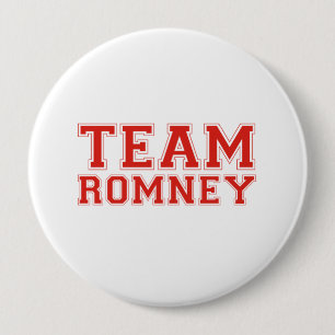TEAM ROMNEY 4 INCH ROUND BUTTON
