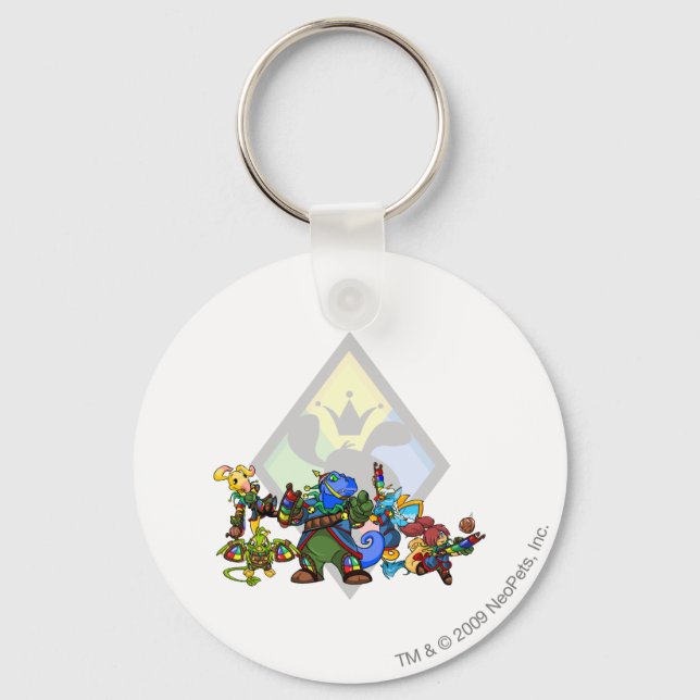 Team Roo Island Group Keychain (Front)