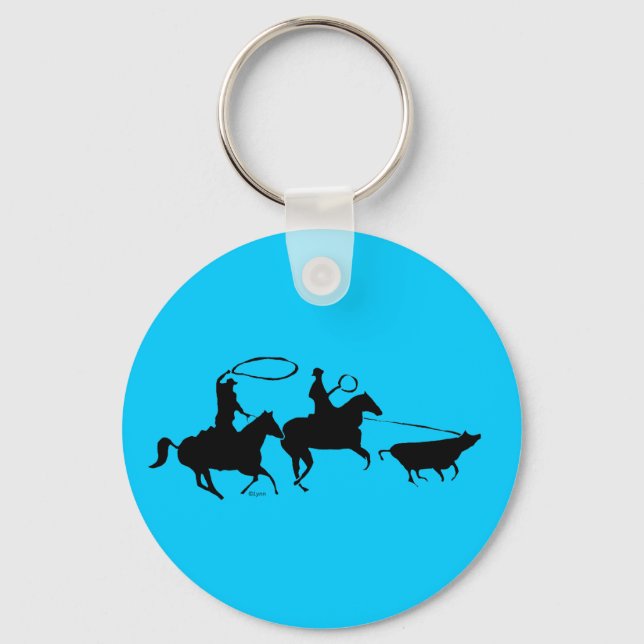 team ropers 100 keychain (Front)