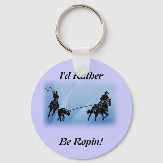 team ropers 201 keychain (Front)