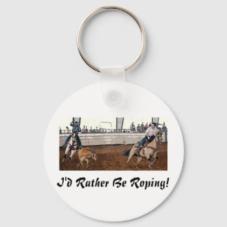 Team Ropers Keychain