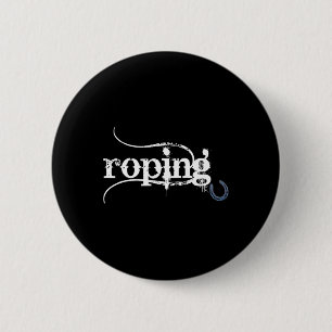 Team Roping Breakaway Roping Horseback Riding Trai 2 Inch Round Button
