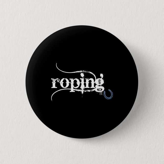 Team Roping Breakaway Roping Horseback Riding Trai 2 Inch Round Button (Front)