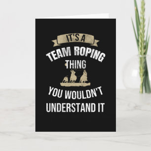 Team Roping Rodeo Roper Horse Roping Calf Roper Card