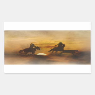 Team Roping Stickers