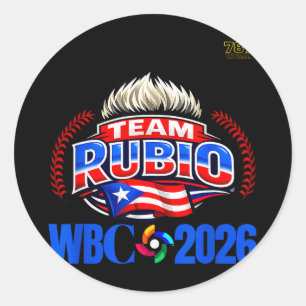 Team rubio 2026 Team rubio 2026  Classic Round Sticker