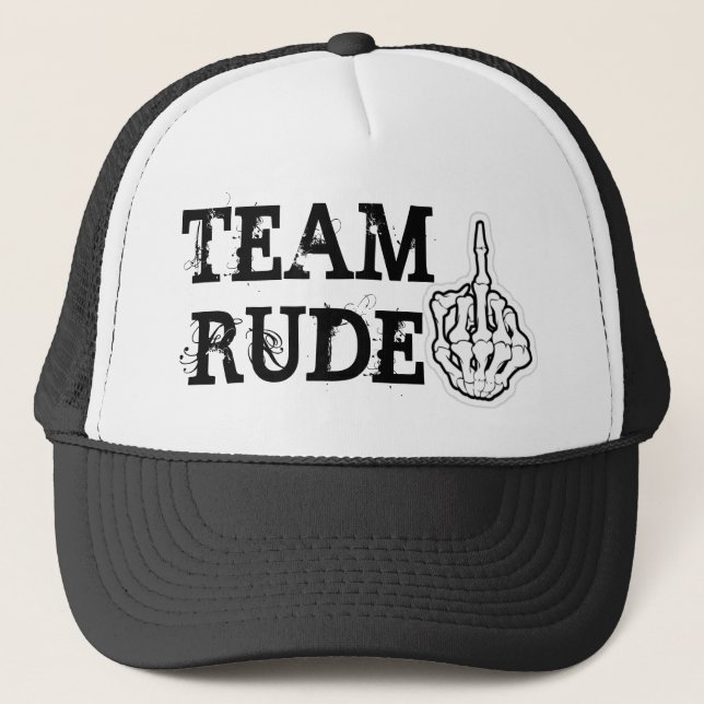 TEAM RUDE TRUCKER HAT (Front)