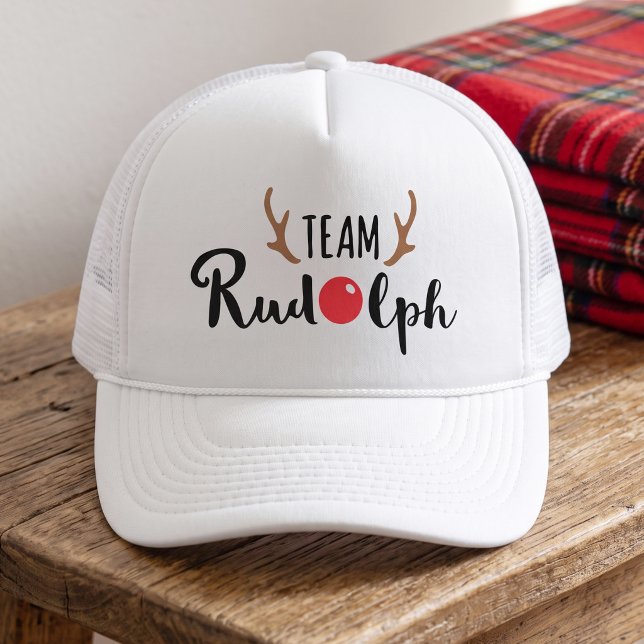 Team Rudolph - Christmas Team Logo Trucker Hat (Creator Uploaded)