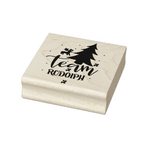 Team Rudolph Rubber Stamp