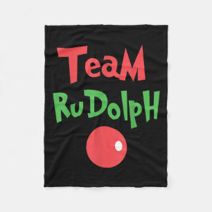 Team Rudolph - Rudolph The Red Nose Reindeer  Fleece Blanket