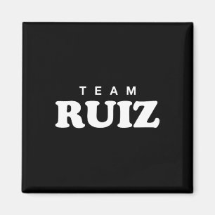 Team Ruiz Personalized Surname Bride Groom Family Magnet