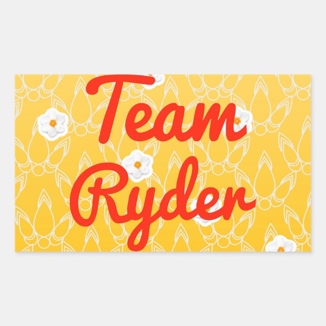 Team Ryder Sticker (Front)