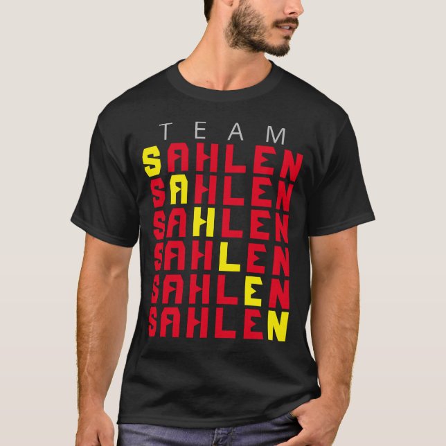 Team Sahlen stagger name T-Shirt (Front)