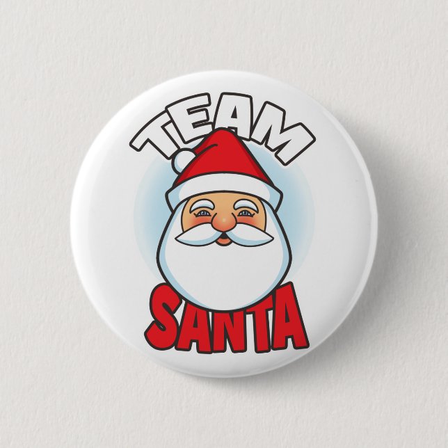 Team Santa 2 Inch Round Button (Front)
